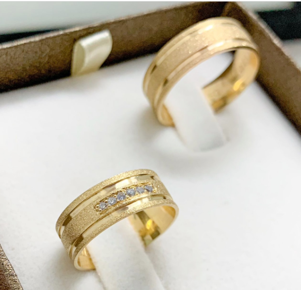 Alianças de Casamento Toledo 6mm Ouro 18K
