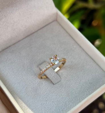 ANEL DE NOIVADO MILÃO EM OURO 18K