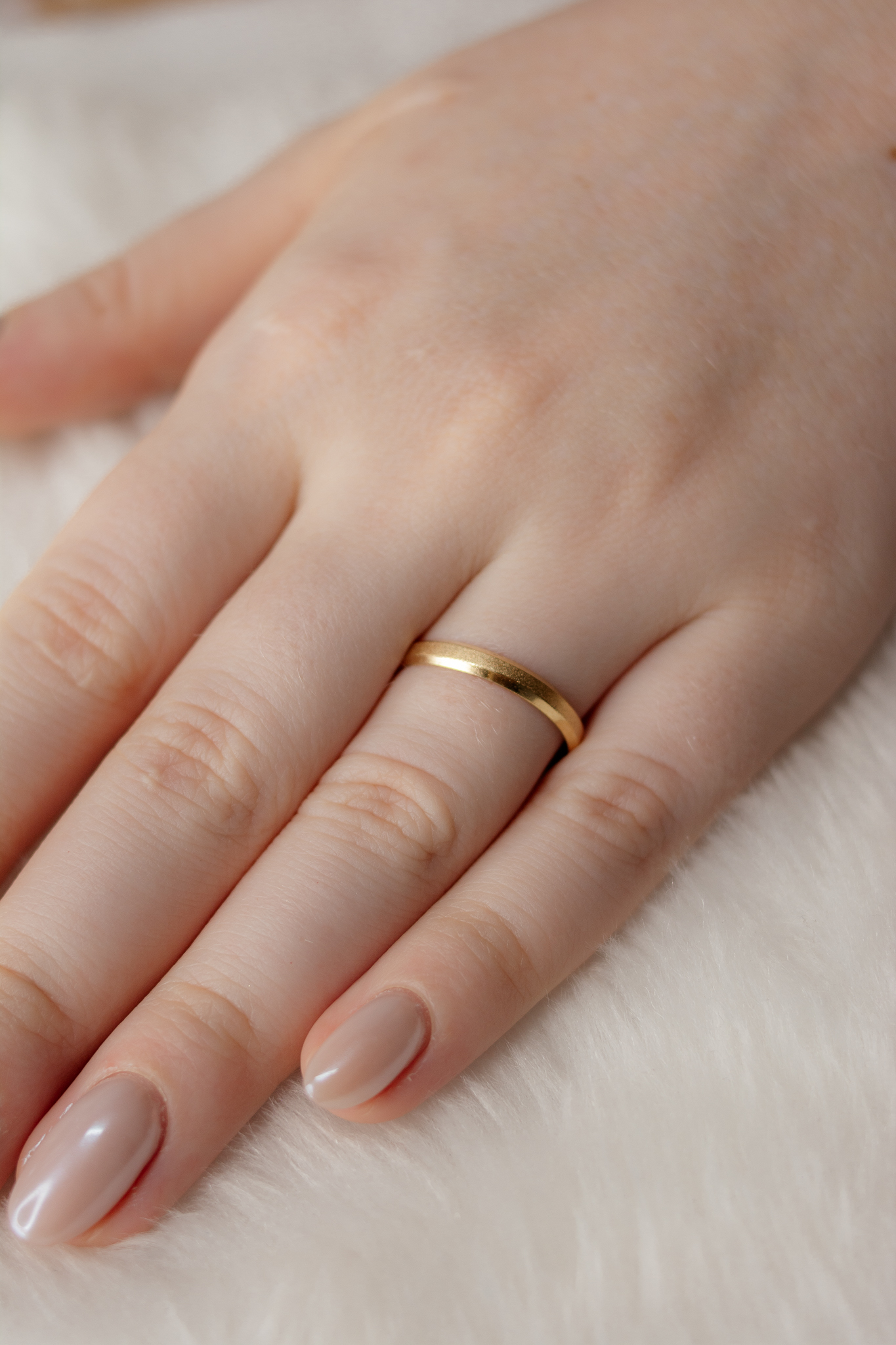 Alianças de Casamento Italiano com acabamento fosco 3mm Ouro 18K