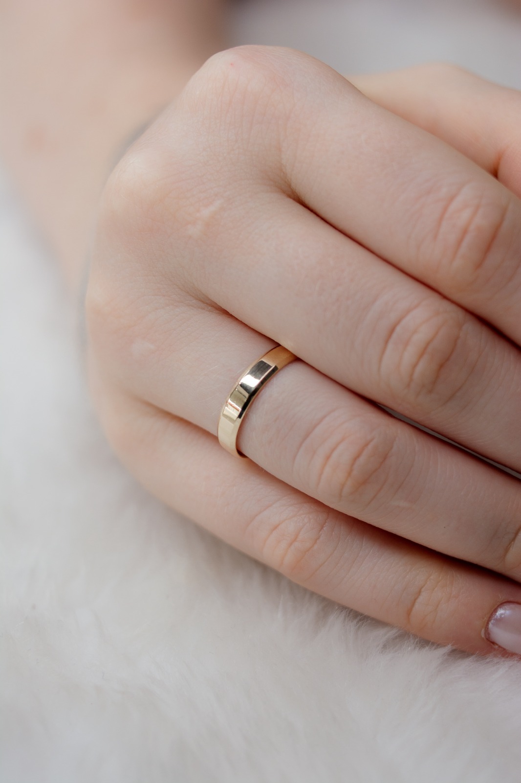 Aliança de Casamento Italianinho 3,5mm Ouro 18K