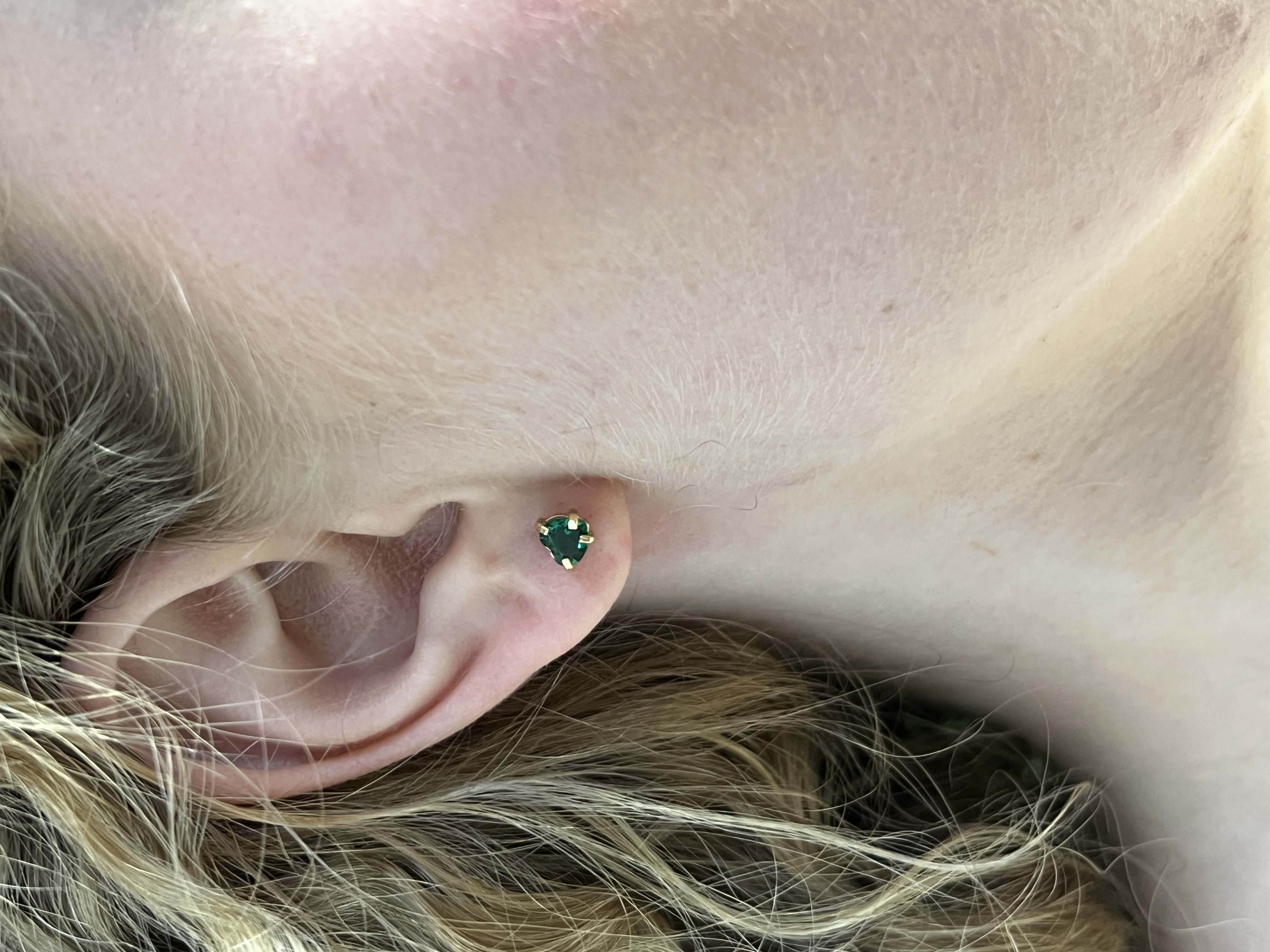 Brinco Prisma Banhado em Ouro 18K