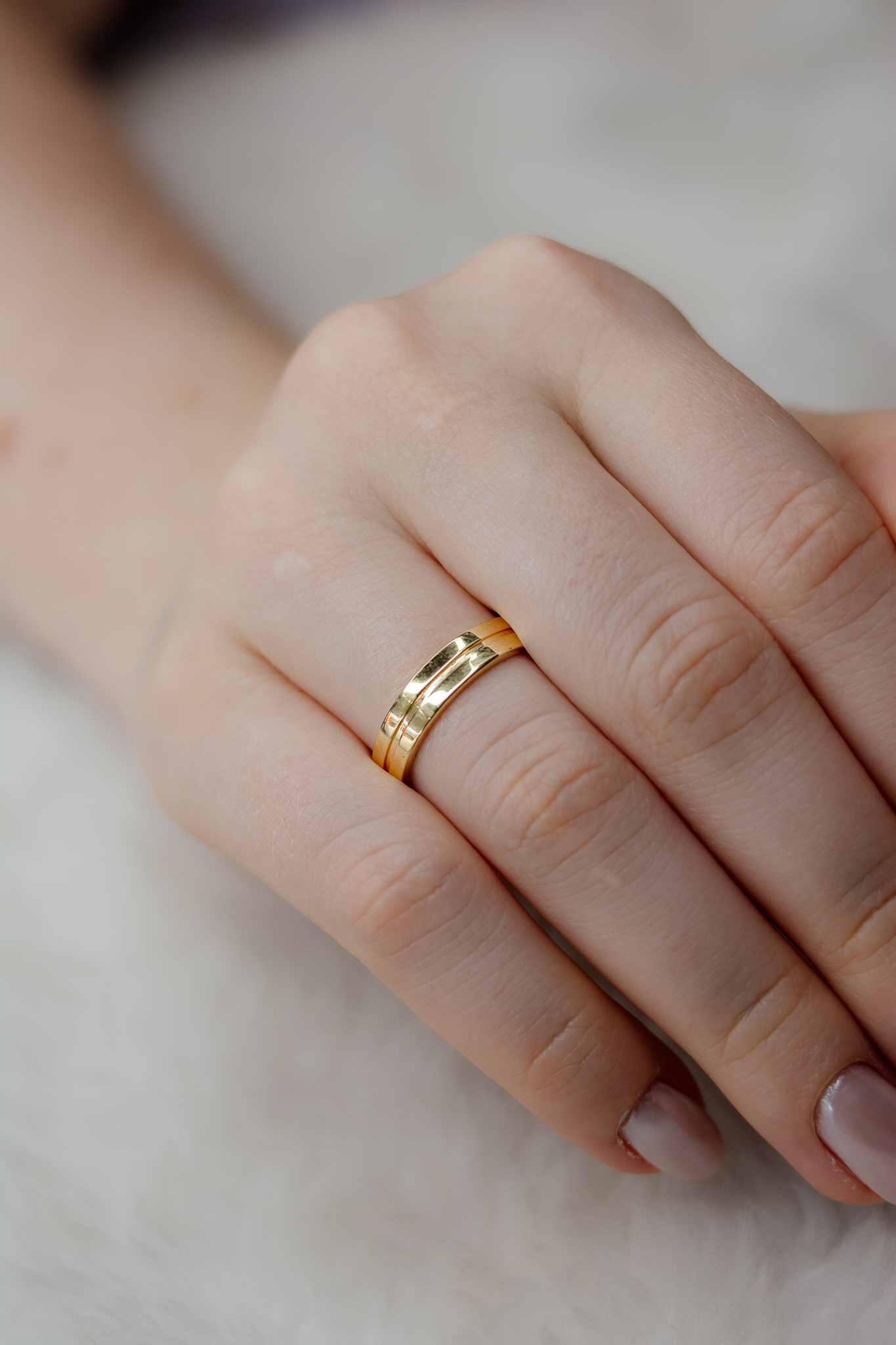 Aliança de Casamento Mali 4mm Ouro 18K