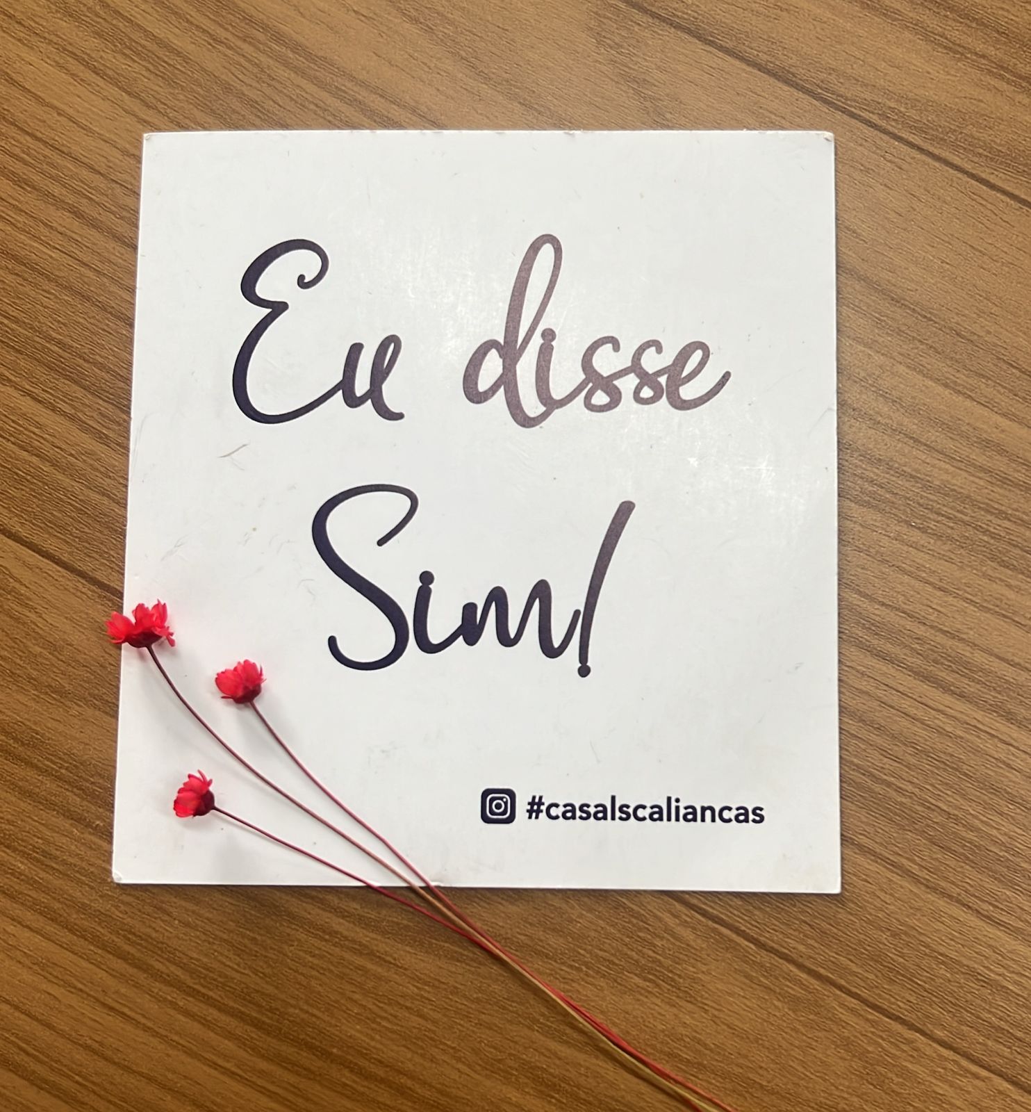 Placa Namora comigo