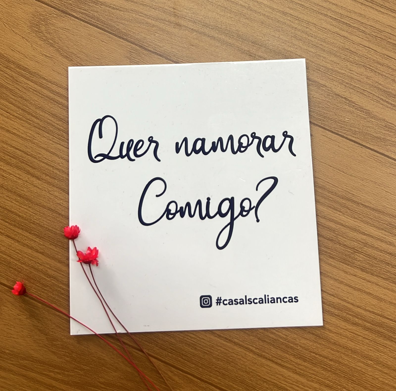 Placa Namora comigo