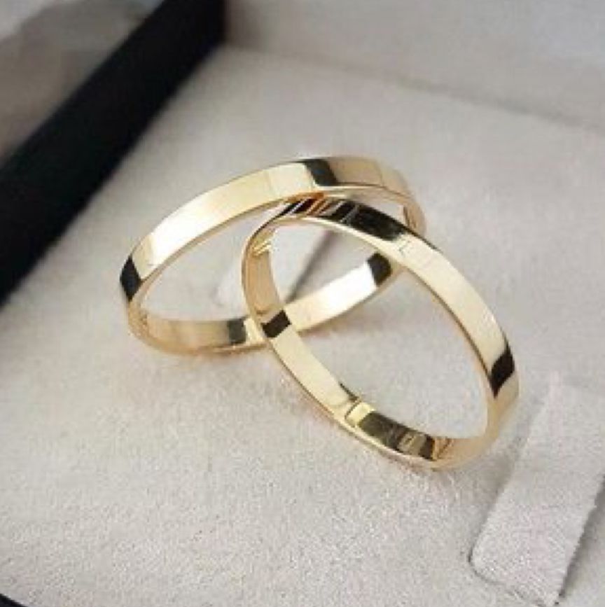 Alianças de Casamento Eternos Namorados 3mm Ouro 18K