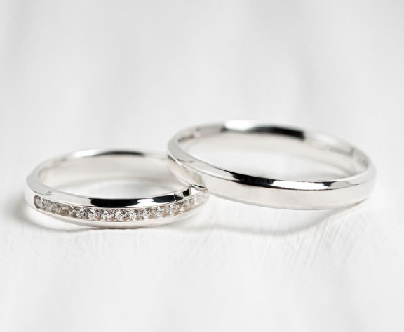 Aliança de Namoro Prata Infinity