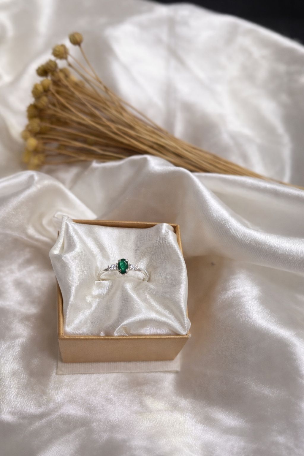 Solitário Royale Green - Prata