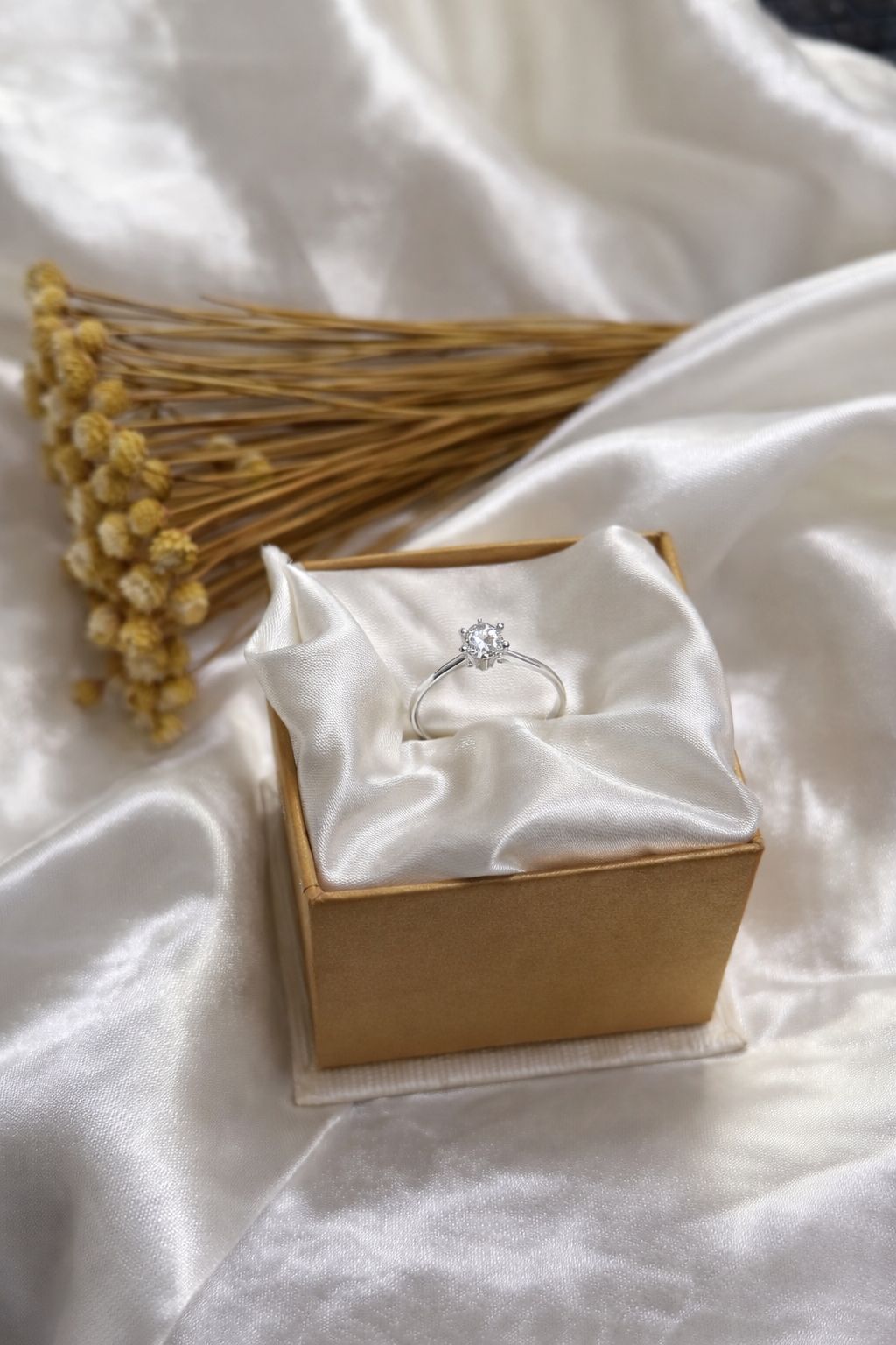 Anel Solitário Clássic - Prata