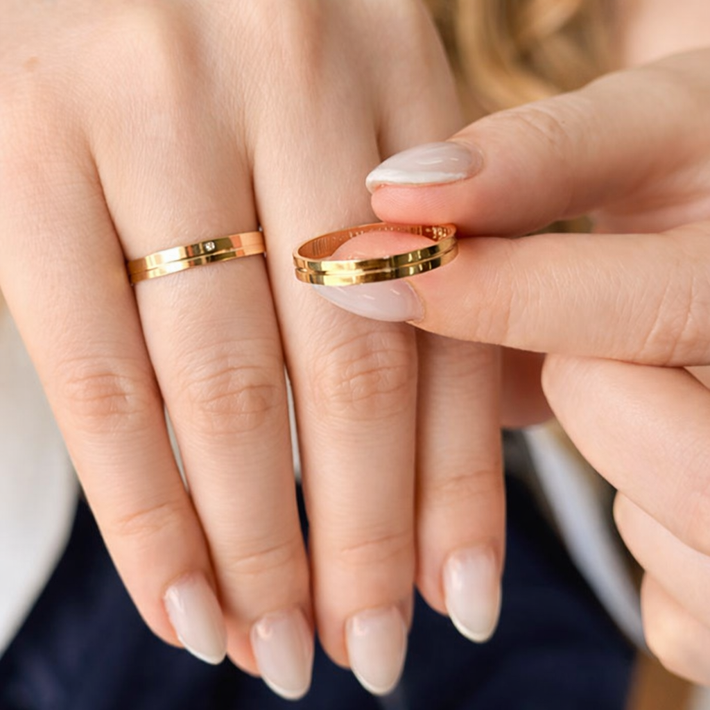 Alianças de Casamento Moscou 3mm Ouro 18K